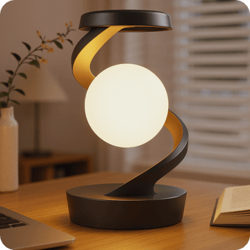 Rotating Moon Desk Lamp With Phone Wireless Charging Sensor Control Table Lamps Decorative Desktop Lamp Small Night Lamp Home Decor